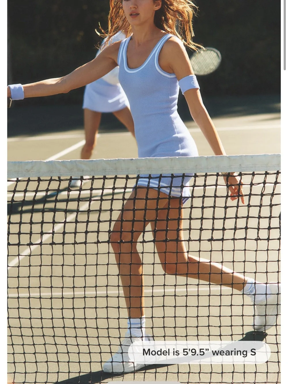 ALO Tennis Club Sweater Knit Dress- Provence Blue